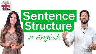 English Sentence Structure  English Grammar Lesson [upl. by Nnalyrehs]