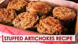 Stuffed Artichokes Recipe [upl. by Eicnan]