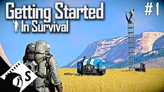 Space Engineers Getting Started in Survival Tutorial Series 1 [upl. by Hteik]