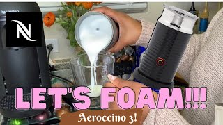 How To Foam Milk With Aeroccino 3 Make Coffee With Foam Tips amp Tricks  Easy Foamed Latte Recipe [upl. by Pepita408]