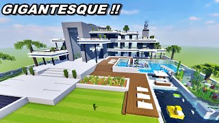 MINECRAFT TUTO TRÈS GRANDE MAISON MODERNE [upl. by Eceerahs]