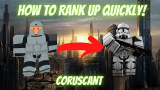 ROBLOX Coruscant How to Quickly Rank Up to Warrant Officer BEST METHOD [upl. by Ialda857]