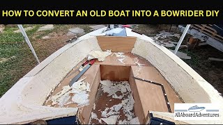 Boat conversion into Bowrider [upl. by Antons]