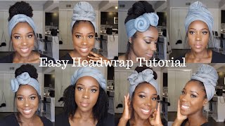 EASY HEADWRAP TUTORIAL How to 6 Styles  TheLifestyleLuxe [upl. by Kristal789]