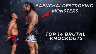 Saenchais Brutal Knockouts Destroying Monsters [upl. by Esinaej205]