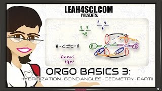 sp2 and sp Hybridization Bond Angle and Geometry In Organic Chemistry Basics 3 [upl. by Gnilrad]