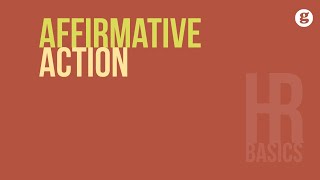 HR Basics Affirmative Action [upl. by Vivyan439]