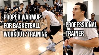 Proper Warmup For Basketball WorkoutTraining Feat PROFESSIONAL TRAINER PJF Performance [upl. by Ayela]