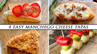 4 Dazzling SPANISH TAPAS using Manchego Cheese [upl. by Aenneea]