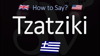 How to Pronounce Tzatziki Sauce CORRECTLY [upl. by Elinet]