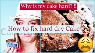 WHY IS YOUR CAKE HARD  HOW TO FIX HARD CAKE [upl. by Imoen]