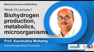 Lec 28  Biohydrogen production metabolics microorganisms [upl. by Johppa]