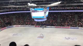 Yuzury Hanyu new world record from start to standing ovation  world champion Helsinki 2017 [upl. by Ailices]