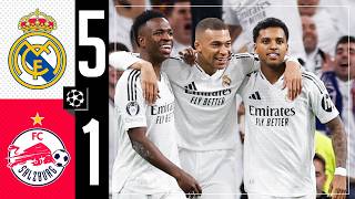 HIGHLIGHTS  Real Madrid 51 Salzburg  Champions League [upl. by Yllus]