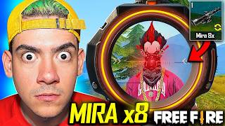 USE LA MIRA x8 POR PRIMERA VEZ EN FREE FIRE   TheDonato [upl. by Earla]