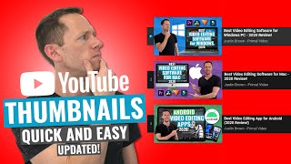 How to Make a YouTube Thumbnail  Quick and Easy [upl. by Caye]