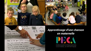 Apprentissage dune chanson en maternelle [upl. by Paresh]