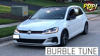 MK75 GTI Burble Tune Exhaust Pure Sounds [upl. by Karel589]