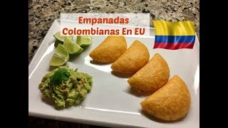 Receta Empanadas Colombianas Con Familia En EU [upl. by Alliw]