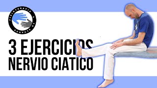 3 ejercicios para el NERVIO CIATICO para aliviar dolores de ciatica o ciatalgia [upl. by Karly458]