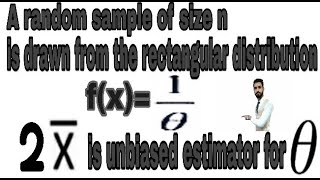 Unbiased Estimator Example Problems in 2020 19  Unbiased  Chapter 15  fx  x bar [upl. by Larrabee241]