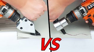 2 Awesome Drill Attachment  Metal Sheet Cutter Test [upl. by Emlynne]