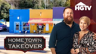 ENTIRE Downtown Revitalized in 4 Months  Hometown Takeover  HGTV [upl. by Natek]