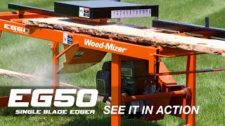 EG50 Single Blade Board Edger Walkthrough  WoodMizer [upl. by Thurber]