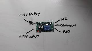 12V 10A 433MHz RF Relay Switch  Setup [upl. by Quita]