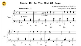 Dance Me To The End Of Love Piano SoloSheets [upl. by Trebuh]