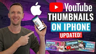 How to Make amp Upload a YouTube Thumbnail on iPhone UPDATED [upl. by Melania]