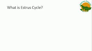 Estrus Cycle in Dairy Animals [upl. by Eiaj]