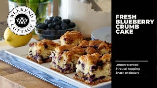 BLUEBERRY CRUMB CAKE  Quick amp Easy [upl. by Nayd]