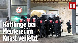 Gefängnismeuterei Polizei stürmt Knast in Thüringen  JVA Untermaßfeld [upl. by Eirek300]