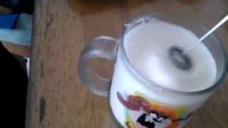 Aerolatte Review Frothing Cold Milk In Under 1 Minute [upl. by Kirenoj]